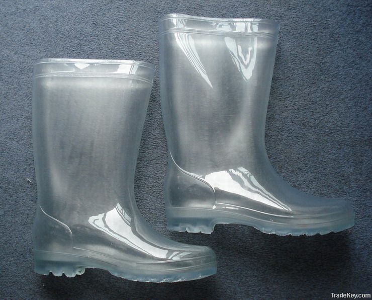 Clear rubber best sale rain boots