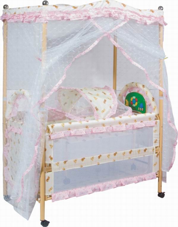 steel baby cot (2817)