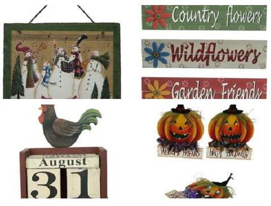 Hand painted seasonal items for your home and garden