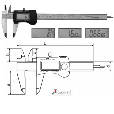 Fractional Digital Calipers