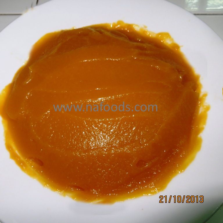 Frozen pumkin puree