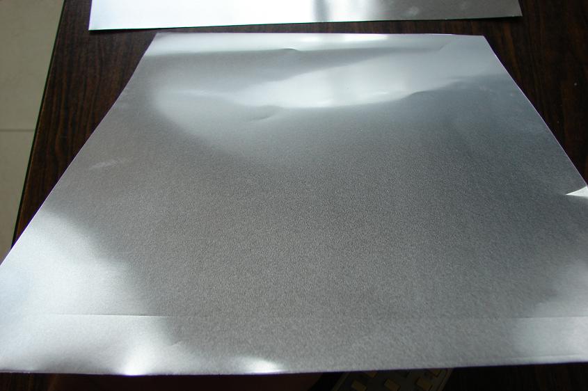 Aluminium colated foil for pre-insulated air duct panel