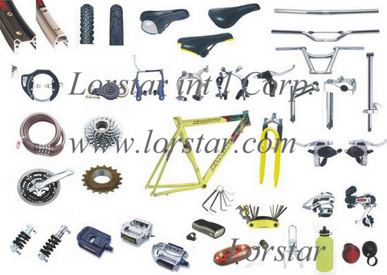 Bike parts, Bicycle accessories, Lock, Pump, Bell, Brake