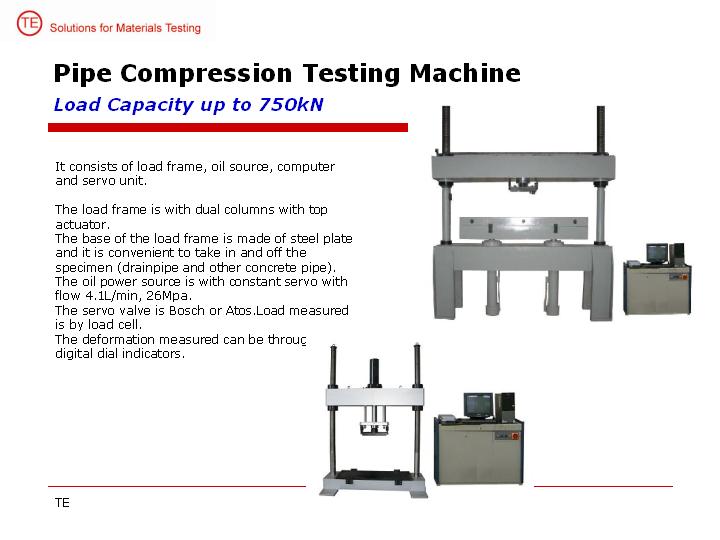 Concrete Pipe Compression Testing Machine