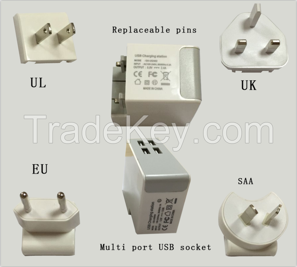 5V Series USB charger alternative Pin multi-interface for mobile, MP3 playertabletipad etc.