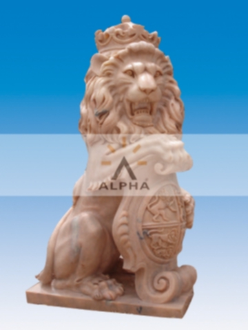 marble animals lions elephant