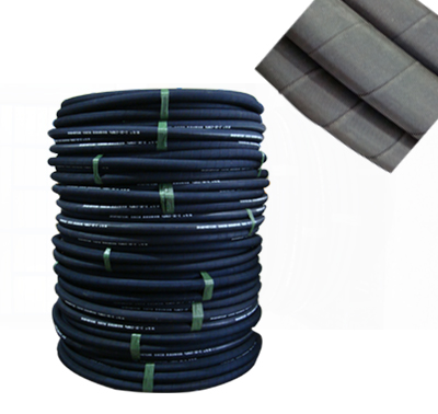 HIGH-PRESSURE, STEEL WIRE REINFORCED , RUBBER COVERED HYDRAULIC HOSE