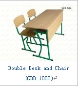 Double Desk and Chair (CDD-1002)