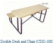 Double Desk and Chair (CDD-1003)