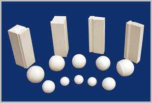 Alumina ball and lining bricks