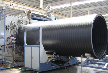 HDPE Large Diameter Hollow Wall Winding Pipe line