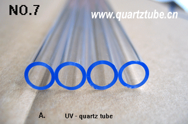 UV stop quartz tubes