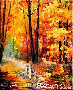 handmade oil painting/forest/factory product/wholesale