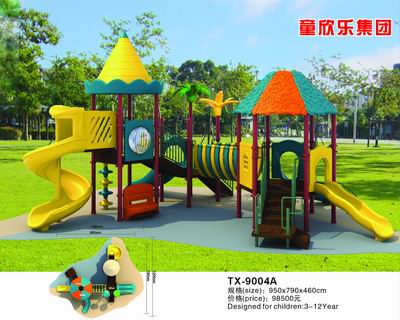 outdoor playground, combined slide, amusement equipment