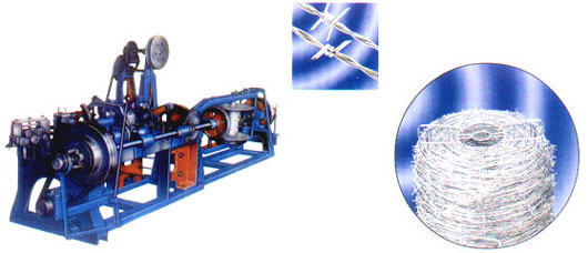 Double-stranded general barbed wire machine