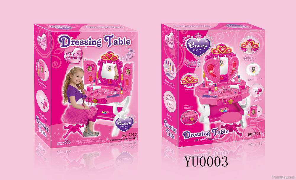 dressing table, dresser set, piano toys