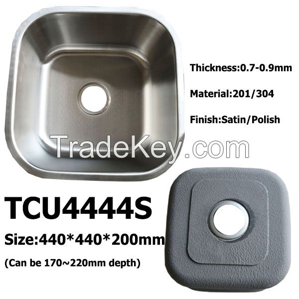 17'' Undermount One Piece Kitchen Sink 