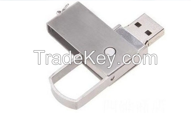 Metal swivel USB flash drive pen drive