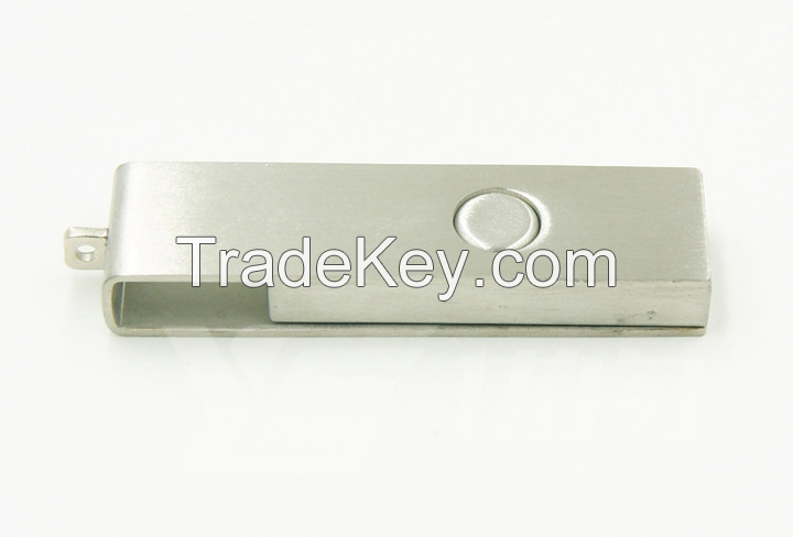 Metal USB flash drive pen drive flash memory with keychain