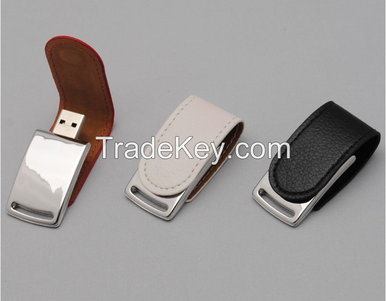 Leather USB flash memory pen drive flash drive
