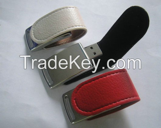 Leather USB flash memory pen drive flash drive