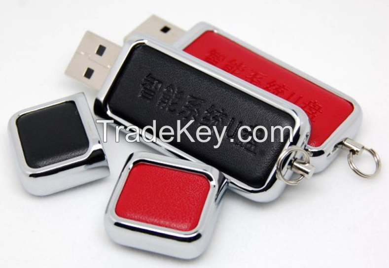 Leather USB flash drive pen drive