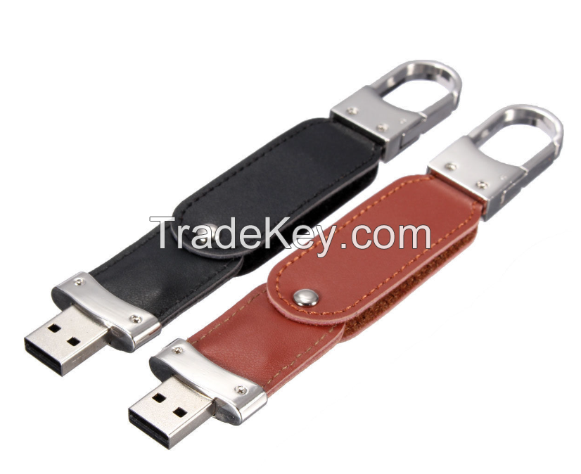 Leather USB flash drive pen drive