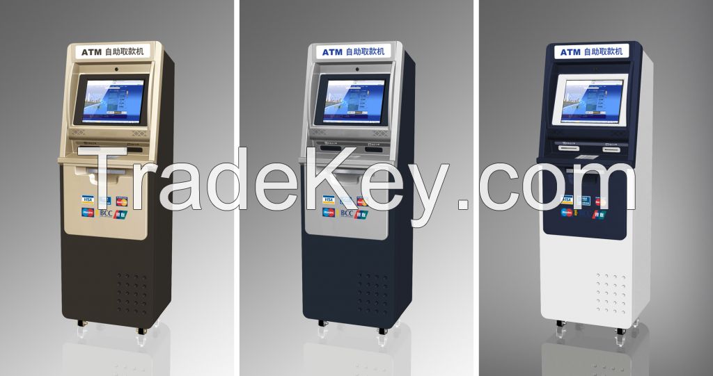 Self service bill payment touch screen kiosk with IC card reader