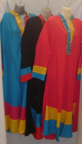 Multi Color, Multi Panel Mali/ Malai Linen/Arabic Lawn Kurti/Shirts