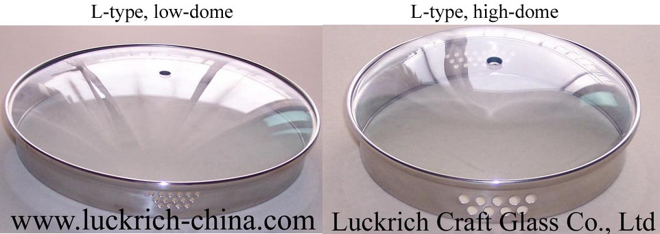 Tempered glass lid (L-type, High&Low-dome)