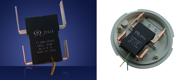 Two phase magnetic latching relay