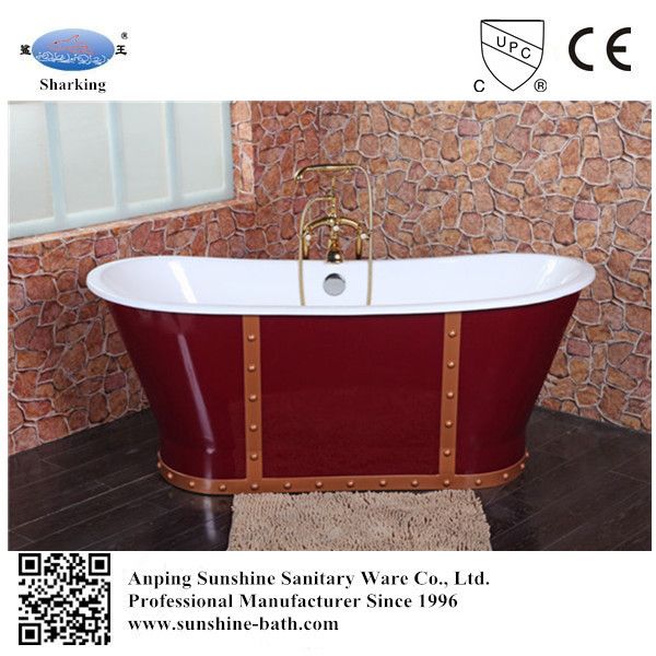 Hot sale freestanding cast iron bathtub