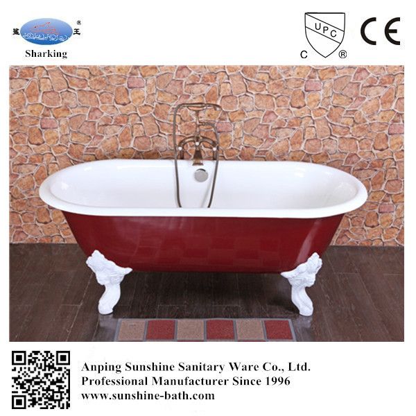 Freestanding clawfoot best cast iron bathtub