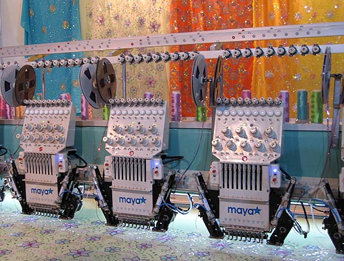 Mayastar sequins embroidery machine