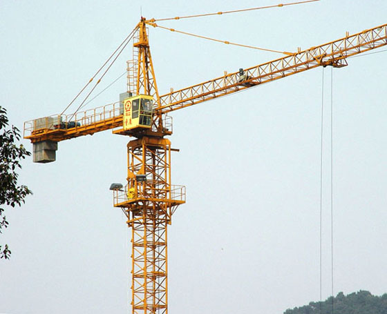 radius tower cranes