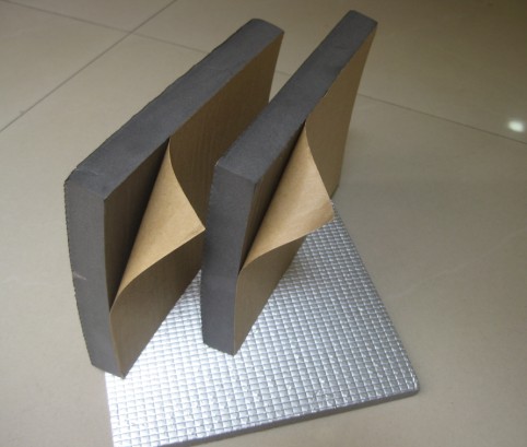 PEF insulation sheet with aluminum and adhesive
