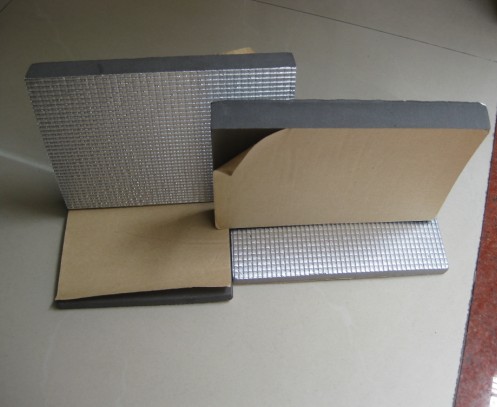 PE foam insulation sheet with aluminum and adhesive