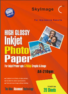 210g Inkjet High Glossy Photo Paper