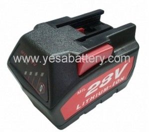 Milwaukee Power Tool Battery, 28V, Li-ion Battery