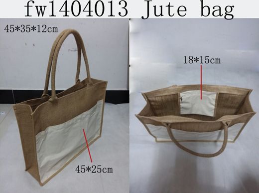 Jute bag, handle bag, shopping bag, beach bag