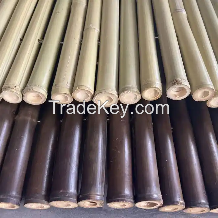 outdoor carbonized large bamboo poles for construction