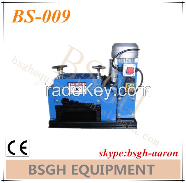 BS-009 wire peling machines waste wire stripping machine cable stripper maching