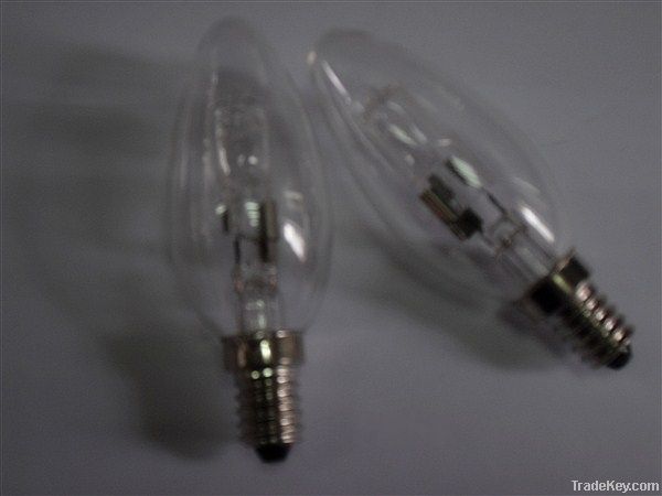 Halogen energy saving lamp C35 E27