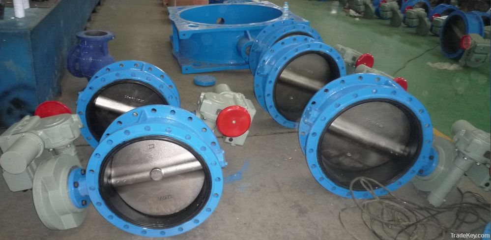 BS PN16 Double flanged butterfly valve