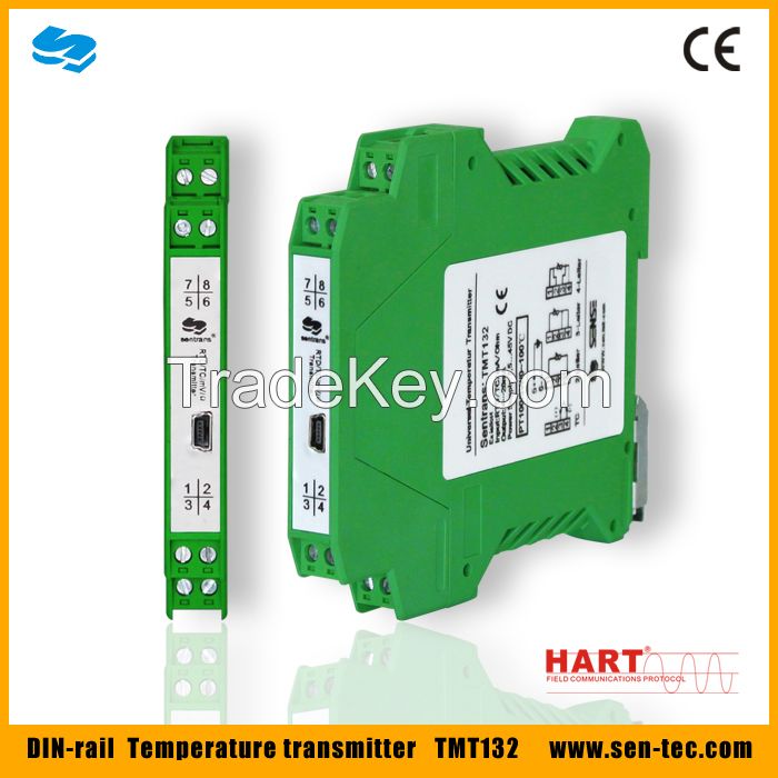 Smart 4-20mA output temperature transmitter TMT132 with E-HART protocol