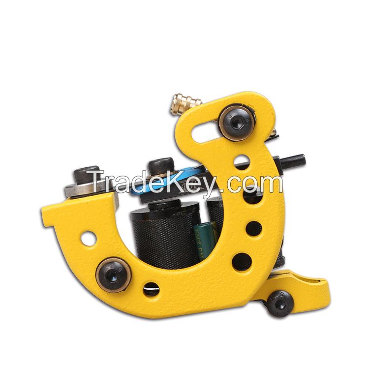 Factory Price Handmade Tattoo Machine Shader Machine Yellow Color