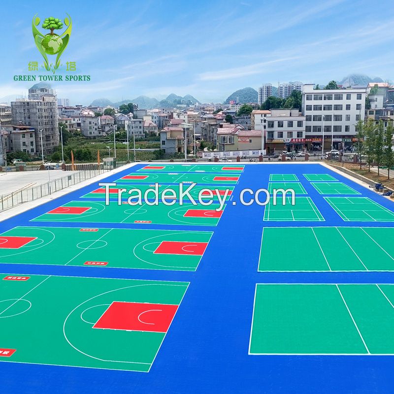 sports interlocking floor suit for basketball , kindergarten , playground