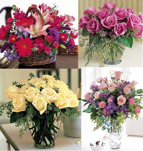 Artificial decorative flowers