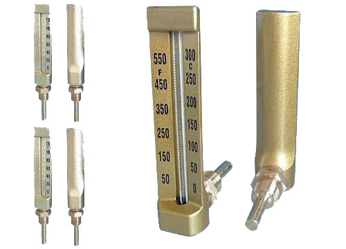 Angular Board-Type Thermometers