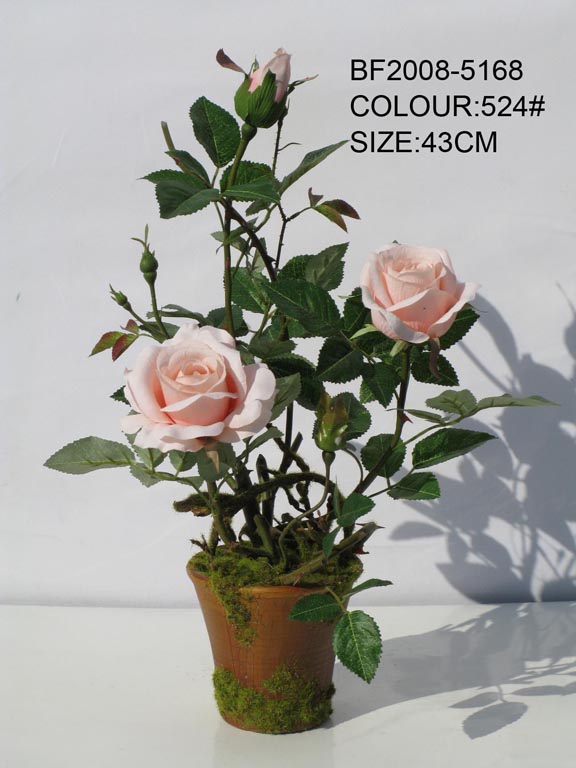 Artificial flower of rose landscape